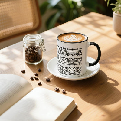 Taza de café con mensaje oculto de cerámica para mujer y hombre