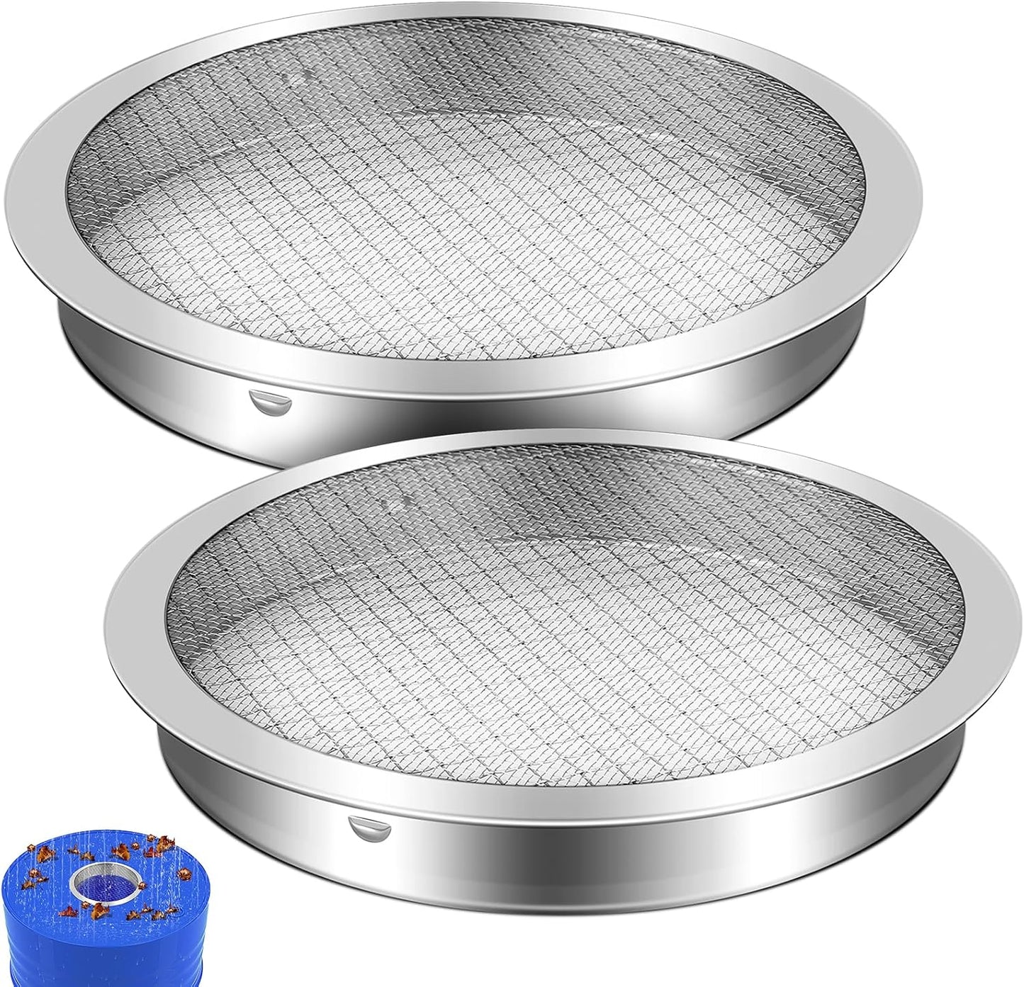 Barril lluvia aluminio 6pulg filtro recolección agua
