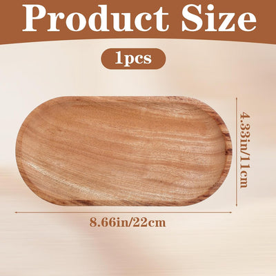 Platos madera servir bandejas 8.5x4.3pulg mini charcutería