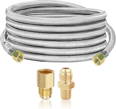 Manguera propano acero inox 16ft acampanados 3/8pulg RV