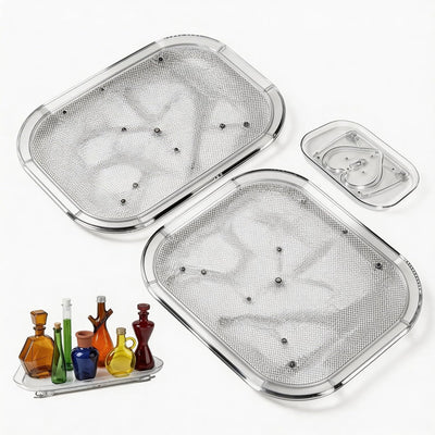 Paquete de 2 organizadores giratorios Lazy Susan de acrílico transparente