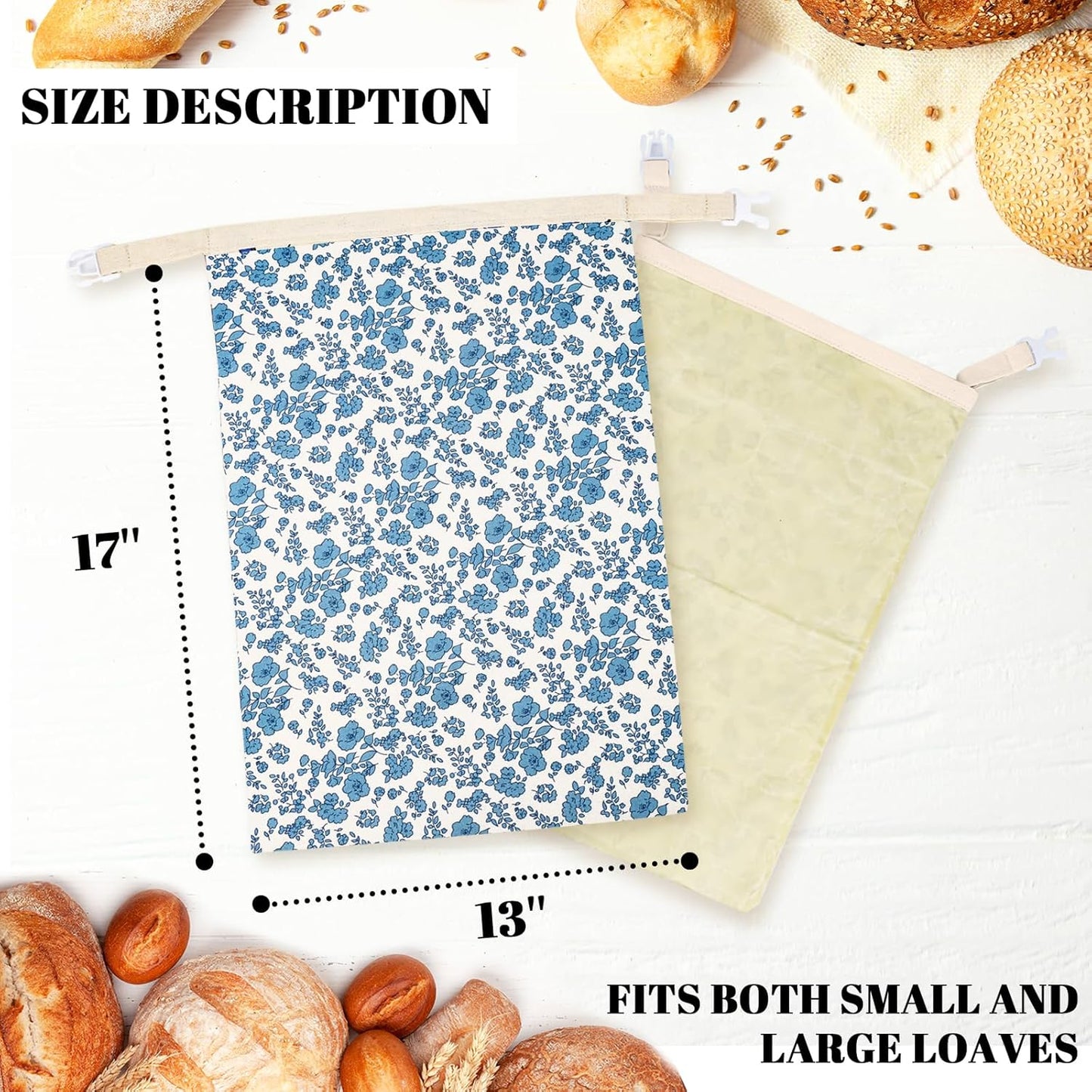 Bolsas pan cera abejas reutilizables 17x13pulg
