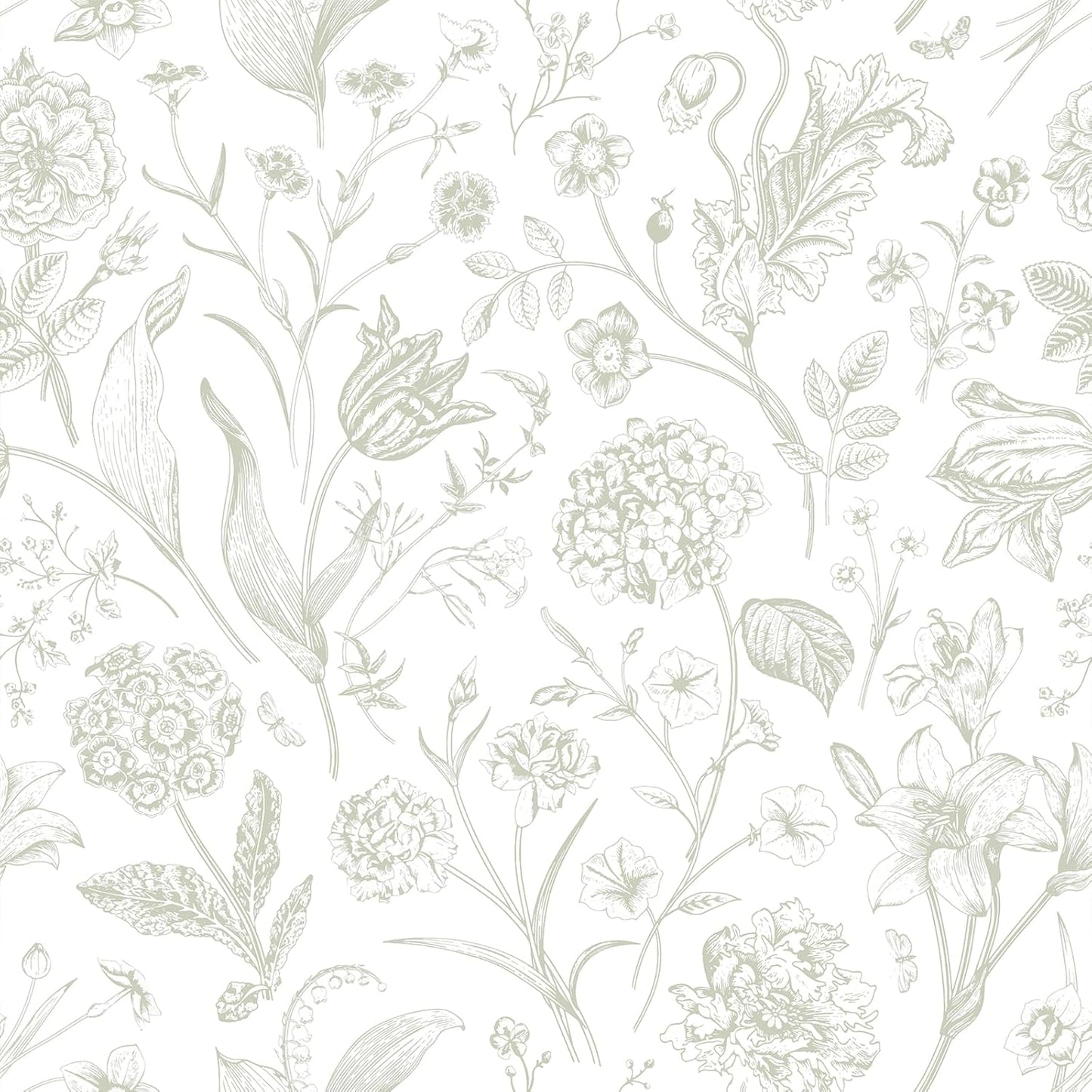 Papel tapiz bohemio beige autoadhesivo 17.7x354pulg