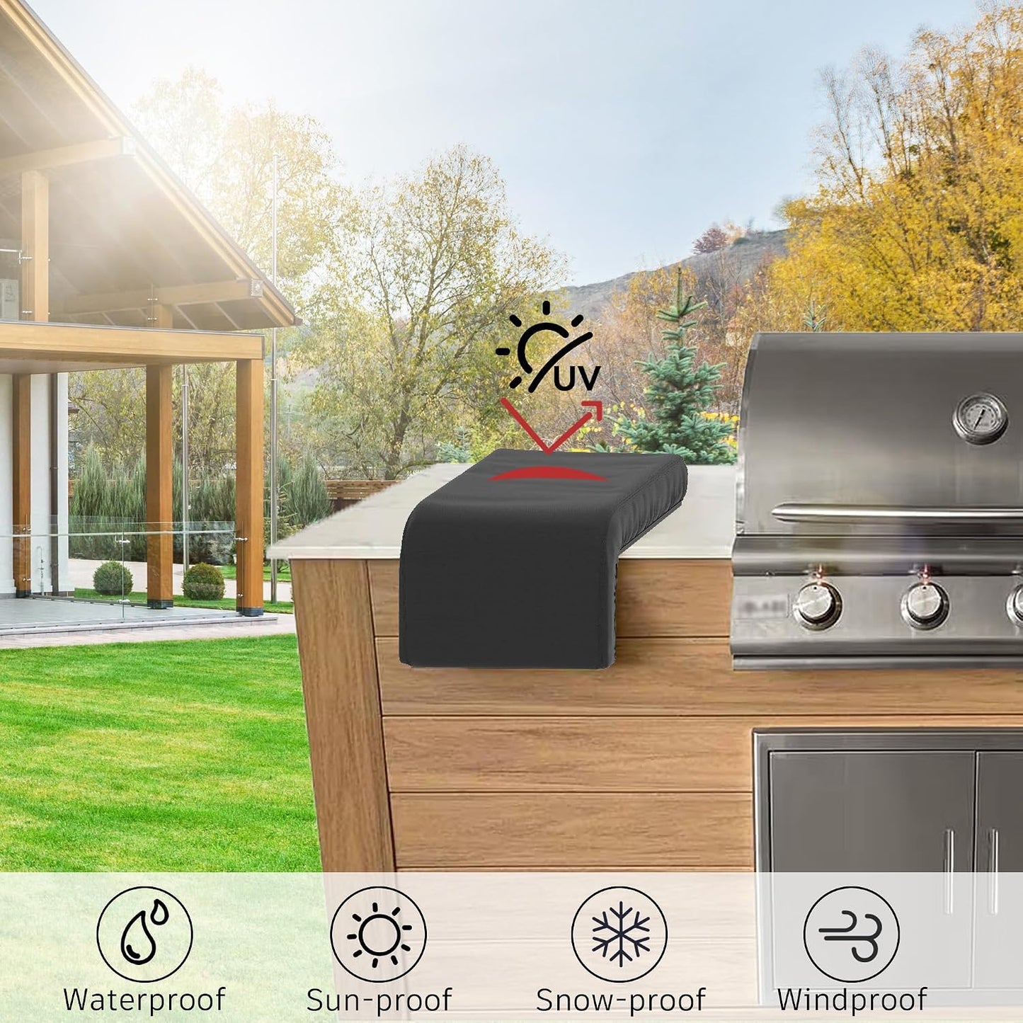 Cubierta parrilla Blaze LTE doble cara 2SBBICV resistente