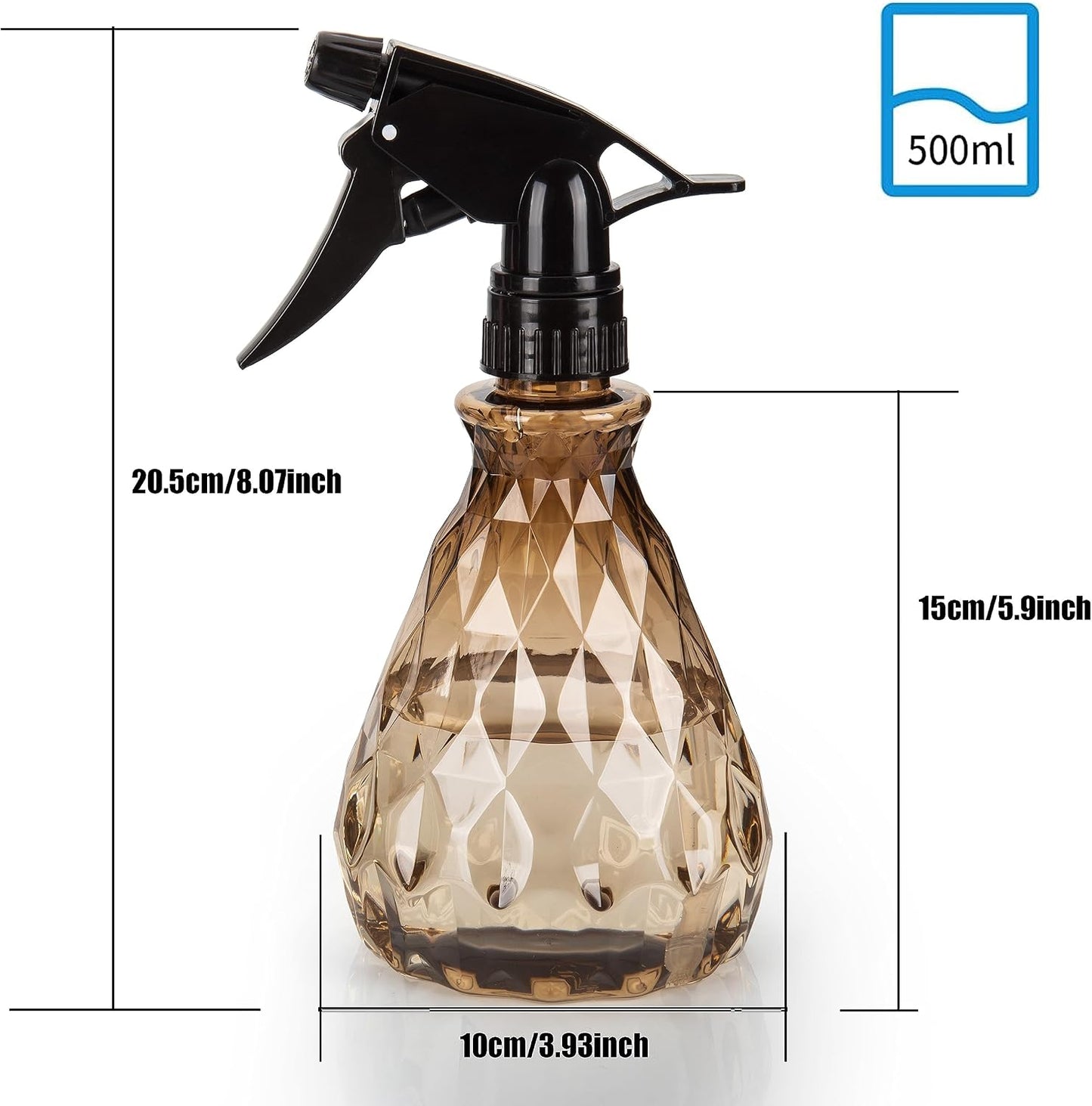 2 Pzas Botellas Aerosol 500ml Reutilizables Plástico