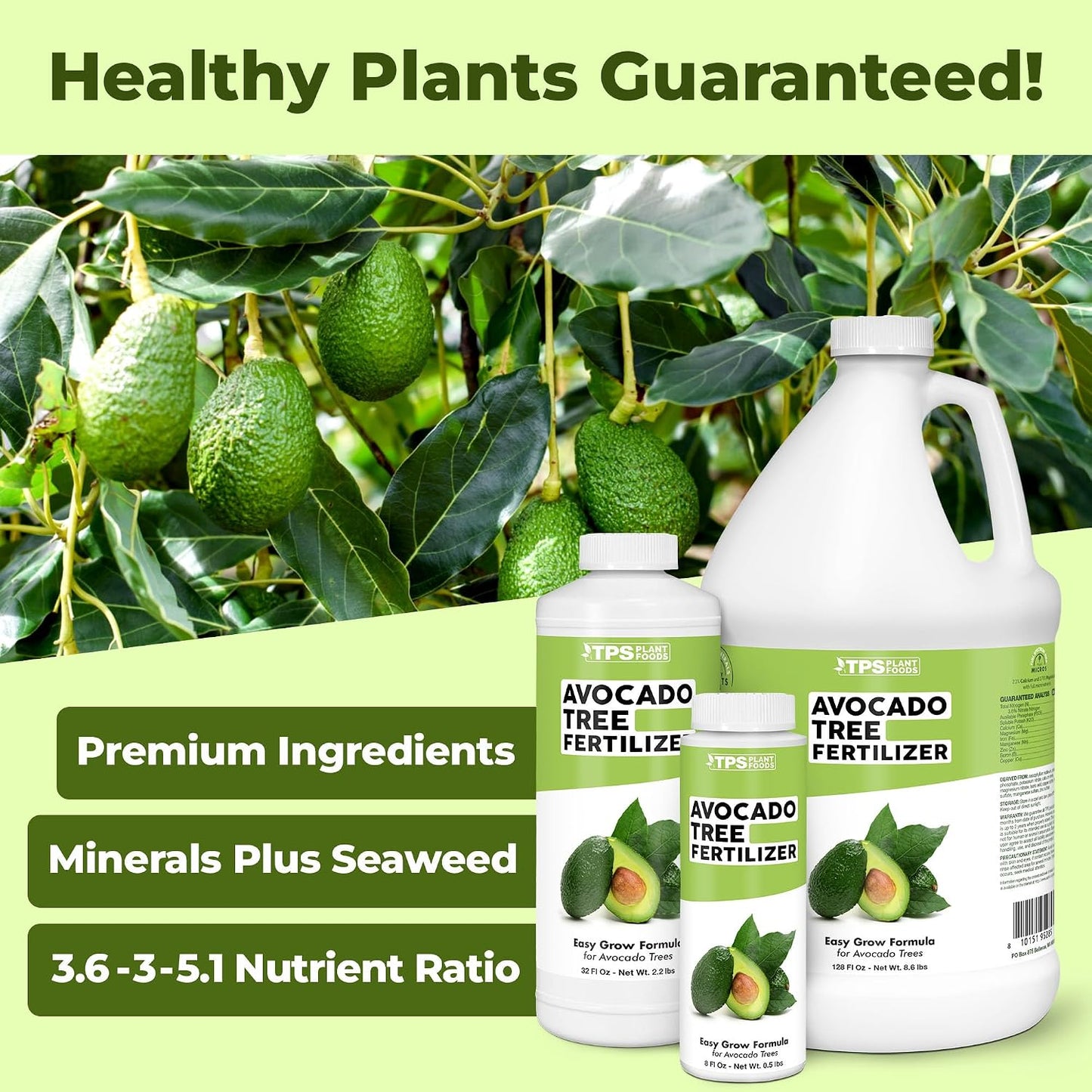 Fertilizante líquido para árbol de aguacate 8oz