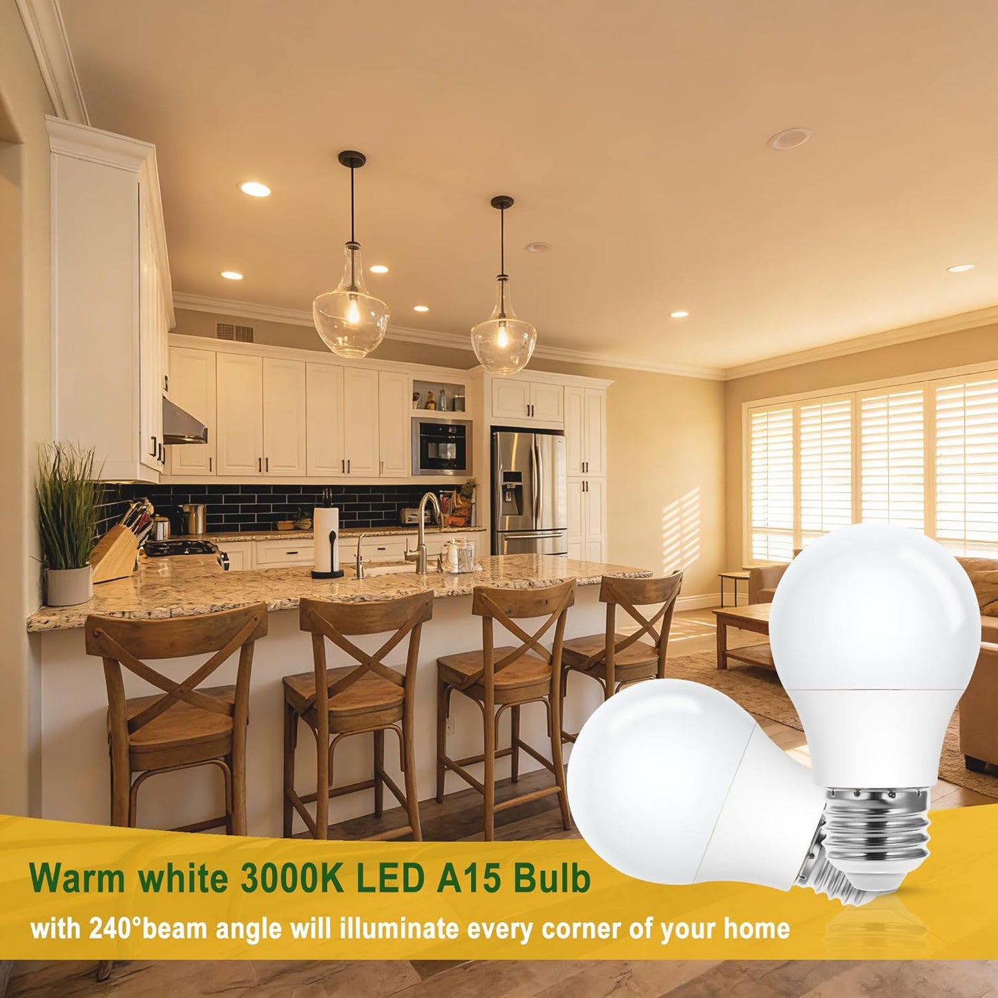 Bombilla LED campana extractora E26 blanco suave 3000K 5W