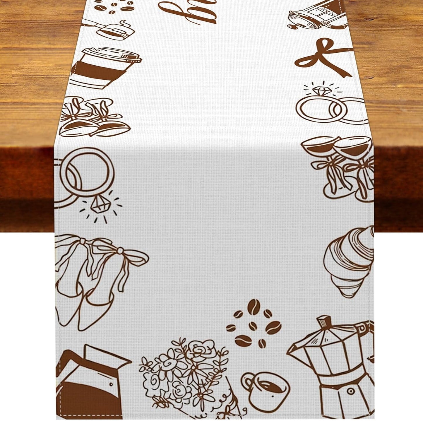 Decoracion para despedida de soltera con tema de cafe