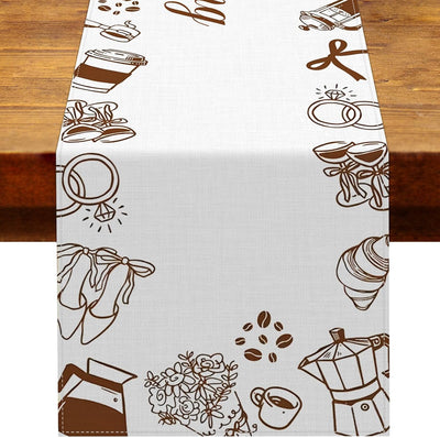 Decoracion para despedida de soltera con tema de cafe