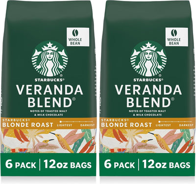 6 Bolsas Café Starbucks Blonde Roast 12oz