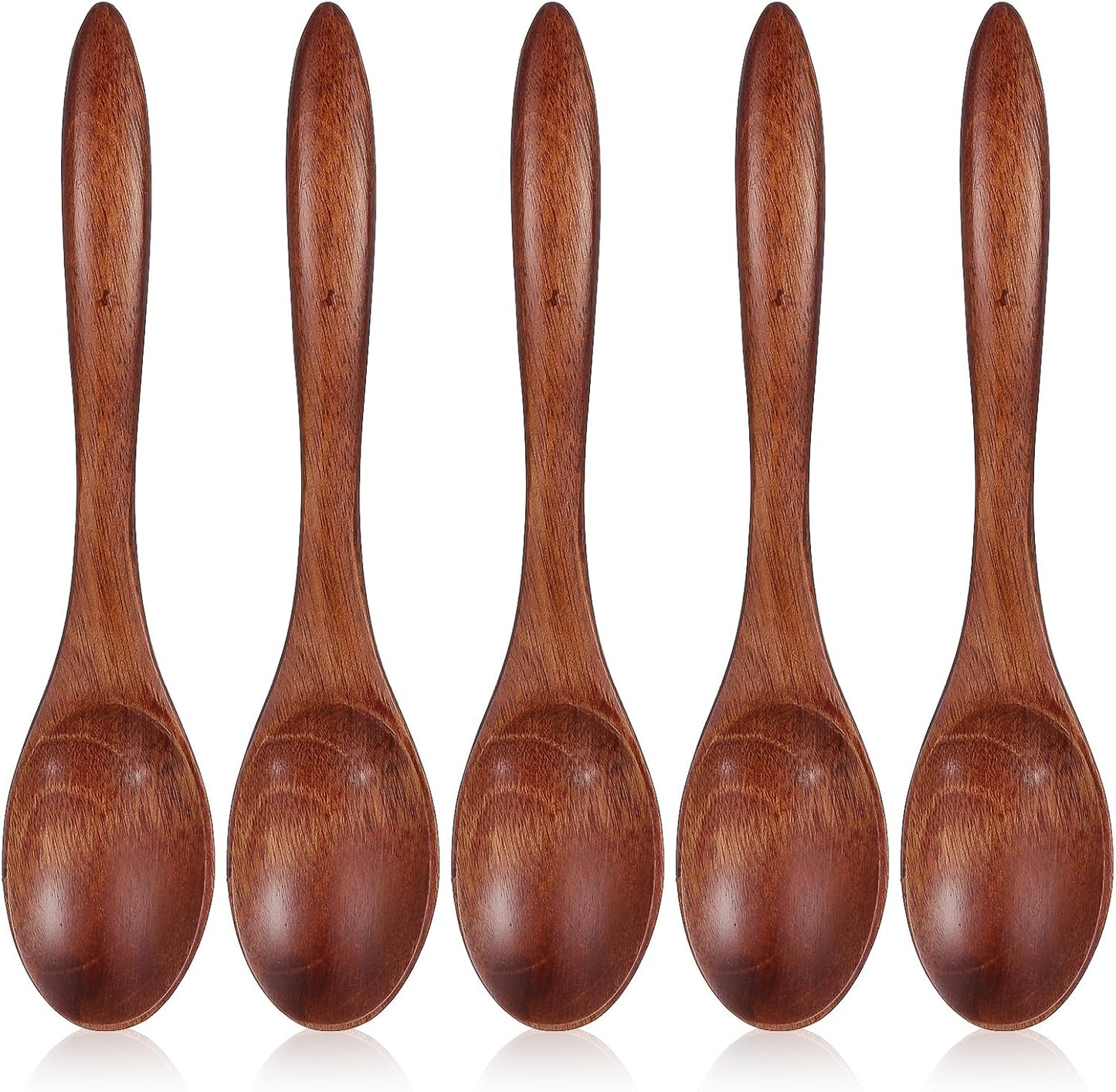 Cucharas de madera Molain multiusos para café, postres y sopa