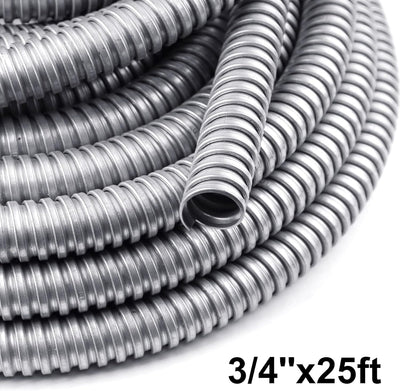 Conducto Metal Flexible Acero Galvanizado 3/4x25pies