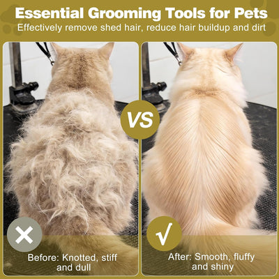 Cepillo pelo mascotas gatos caballos diseño ergonómico 4.3pulg