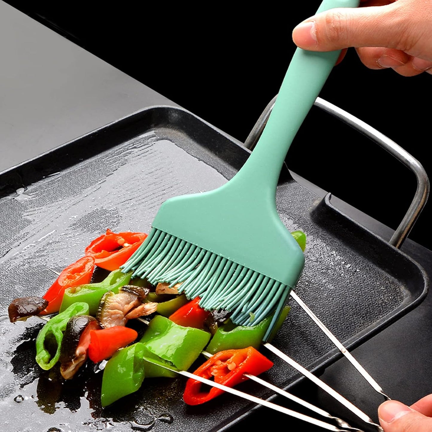 Cepillo silicona cocina resistente calor para hornear y parrilla