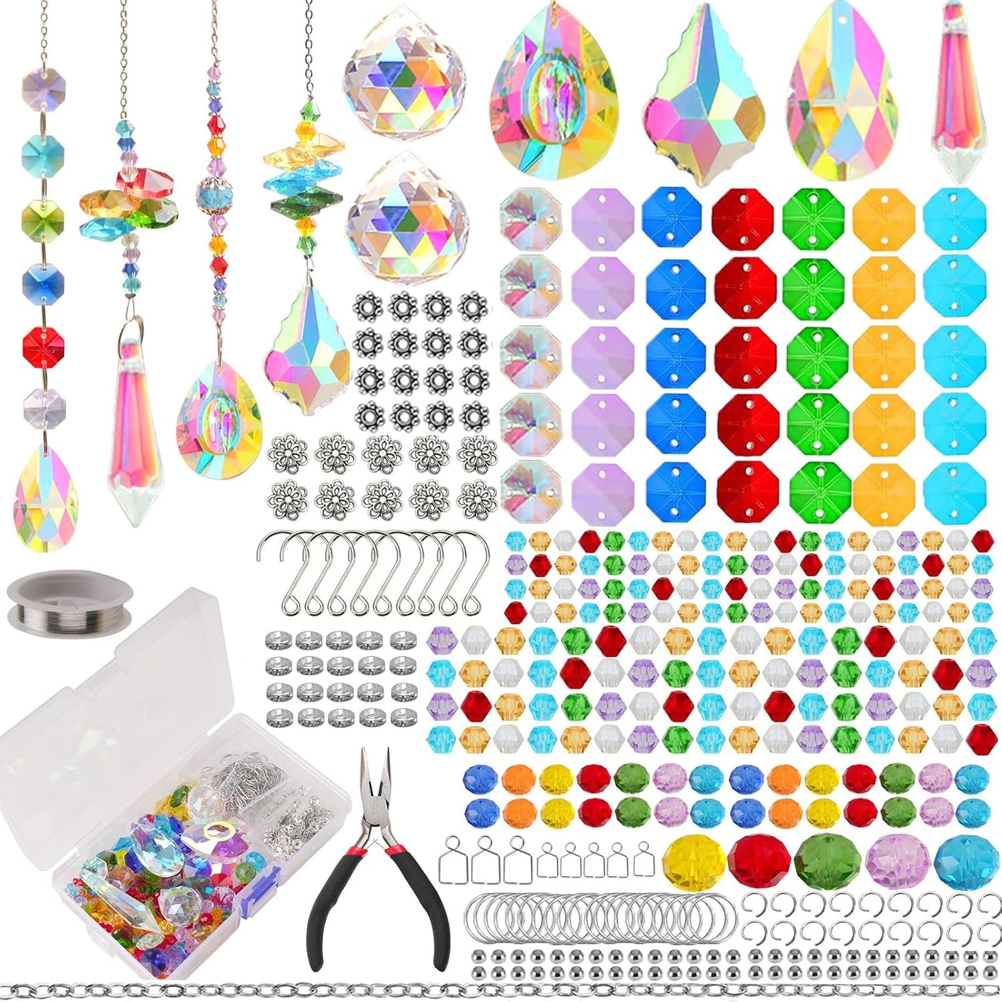 500 kits atrapasoles cristal decoración jardín manualidades