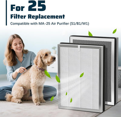 Set 4 Filtros Repuesto MA-25 Comp Purif. Aire 3 Etap H13