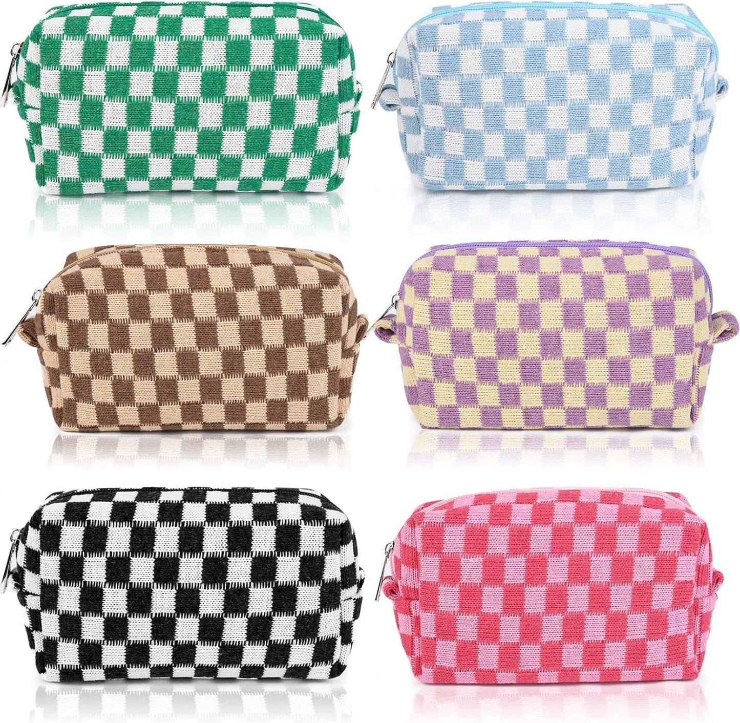 6 Pzas Bolsas Maquillaje con Cierre para Viaje