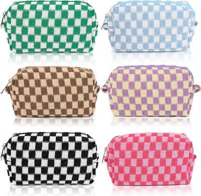 6 Pzas Bolsas Maquillaje con Cierre para Viaje