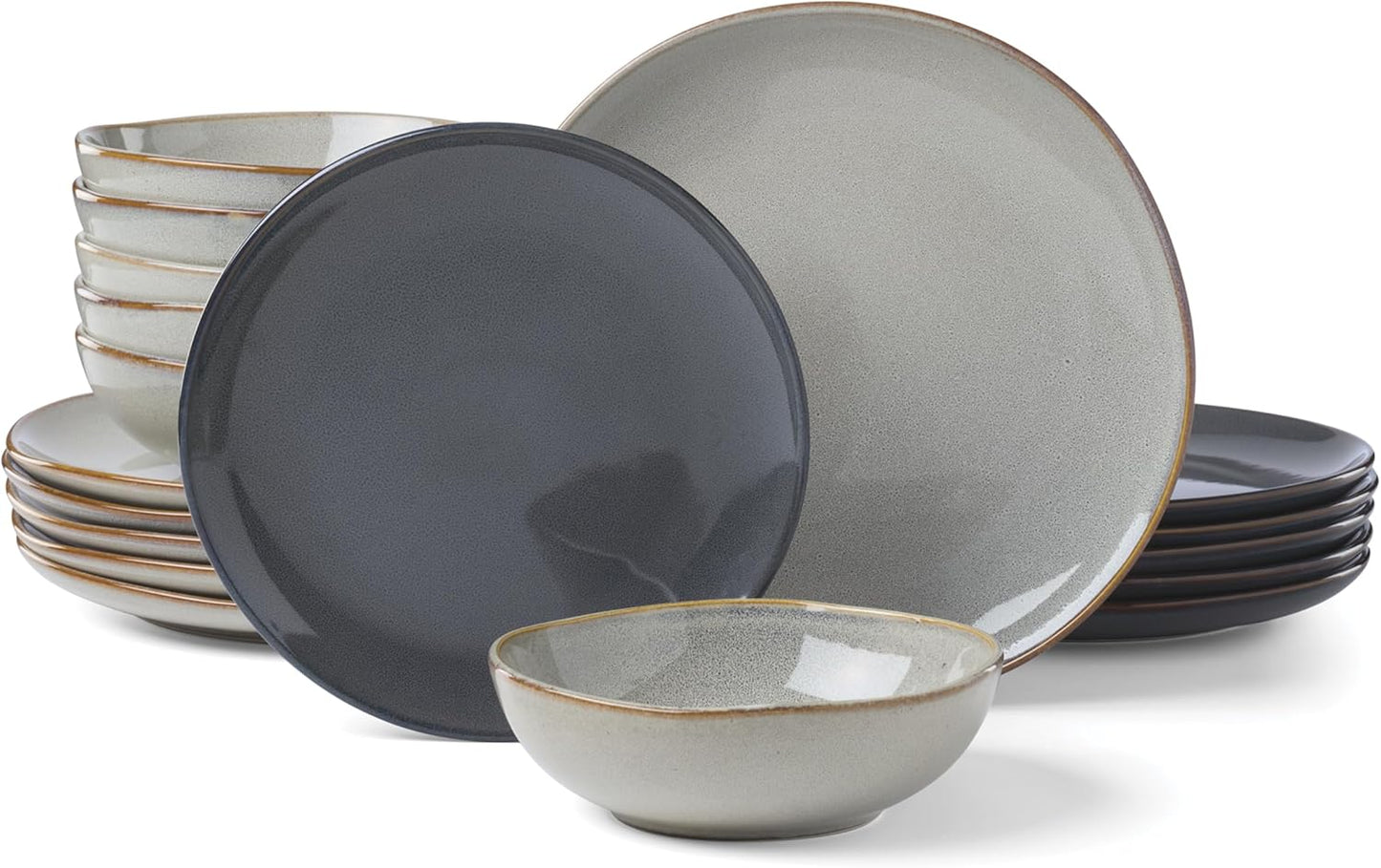 Set 18 Pzas Cerámica Gray para 6 Personas