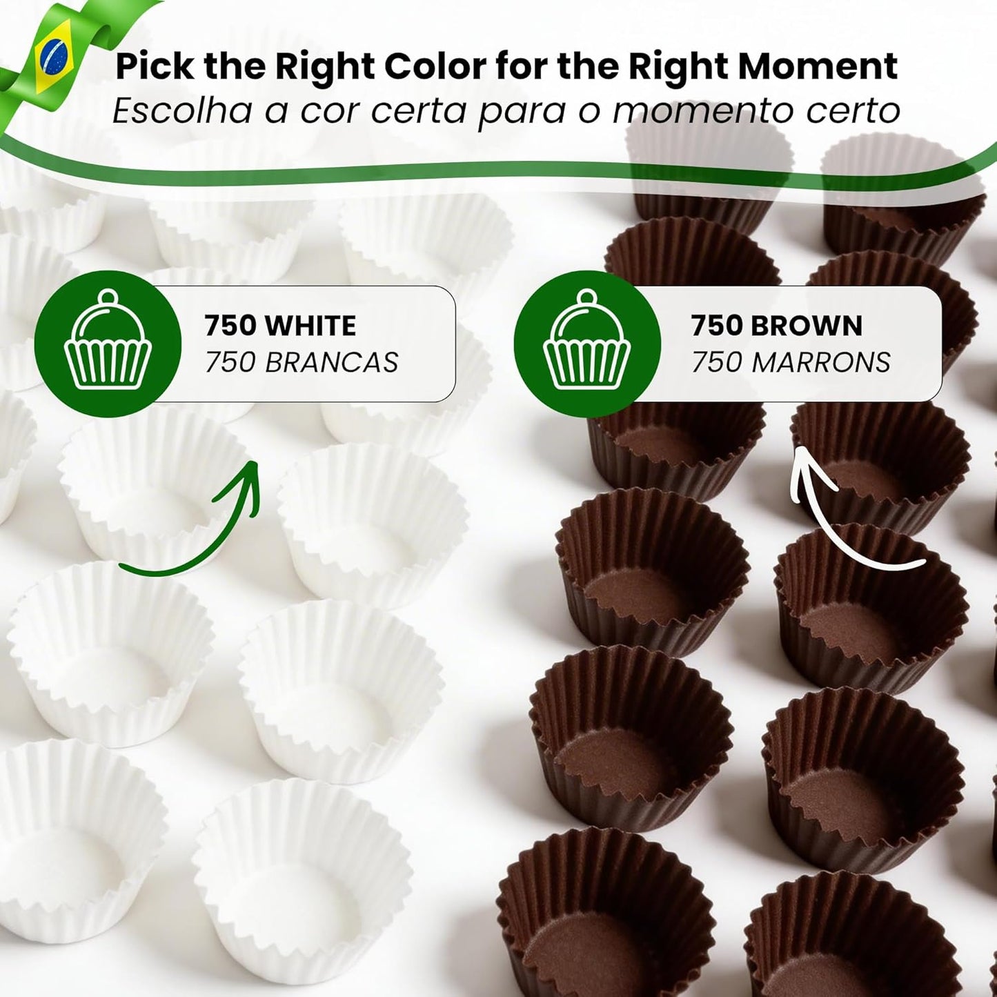 Moldes de brigadeiro forminha branca amarilla marrom