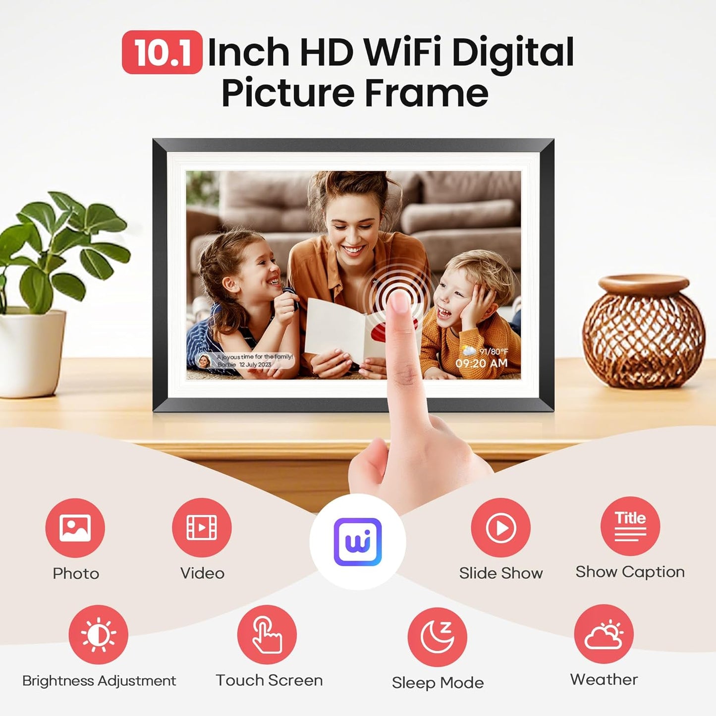 Marco fotos digital WiFi 10.1pulg pantalla HD IPS 32GB
