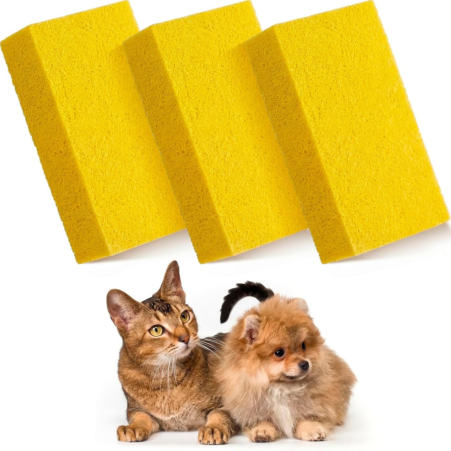 3 Esponjas quita pelo mascotas para muebles alfombras 6.26x3.28