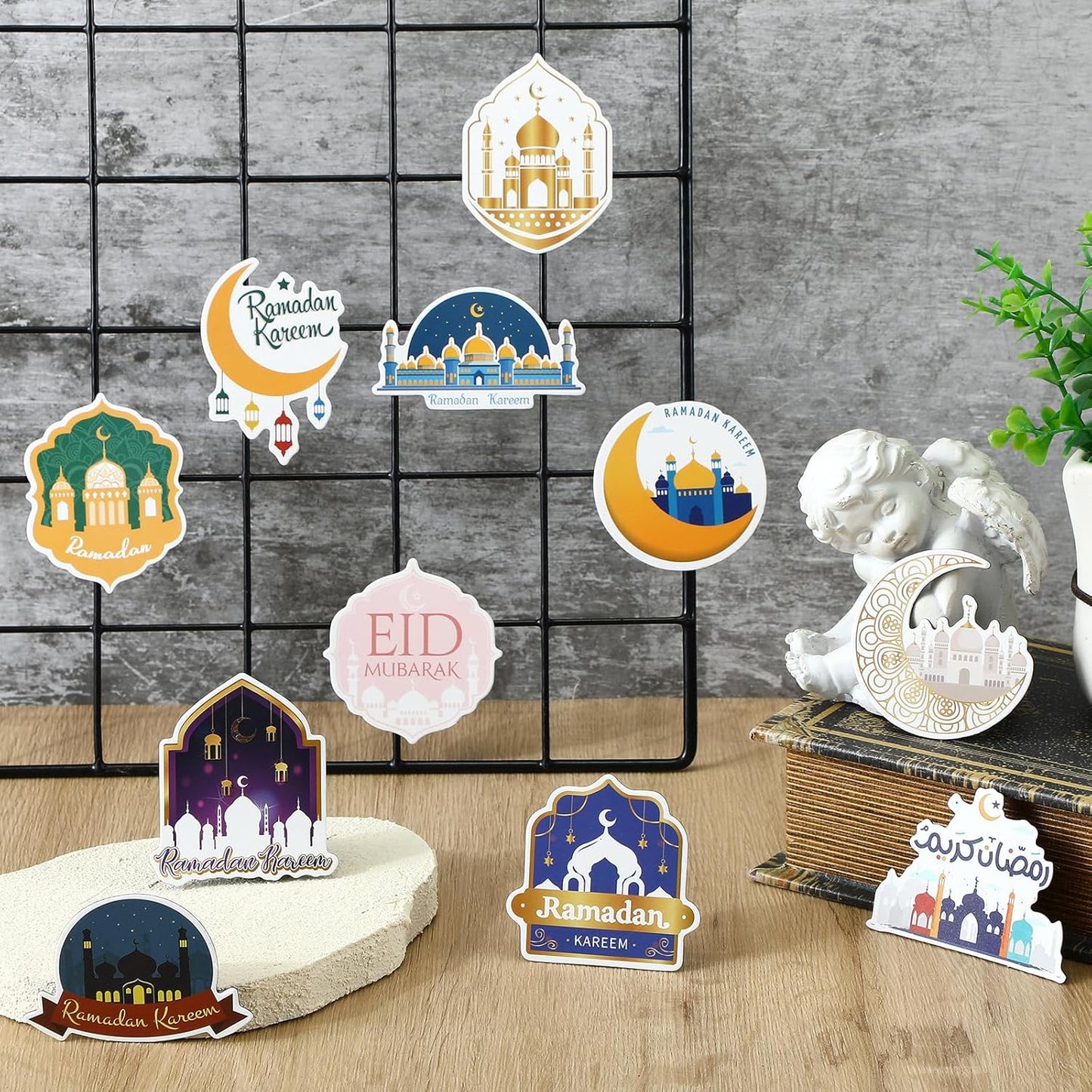 Imanes de Ramadán para nevera decoración islámica multicolor