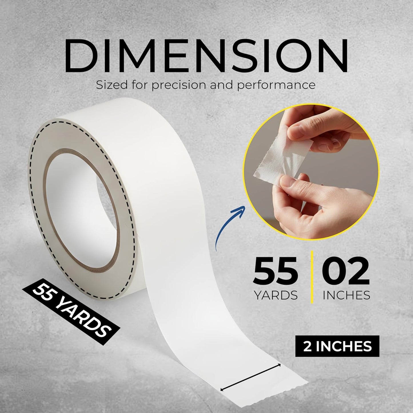 Pack 6 cinta adhesiva pintor 2pulg x55yd blanca