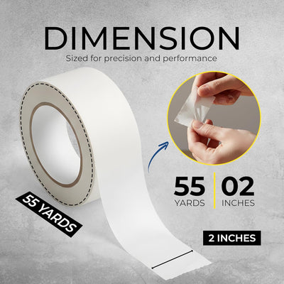 Pack 6 cinta adhesiva pintor 2pulg x55yd blanca