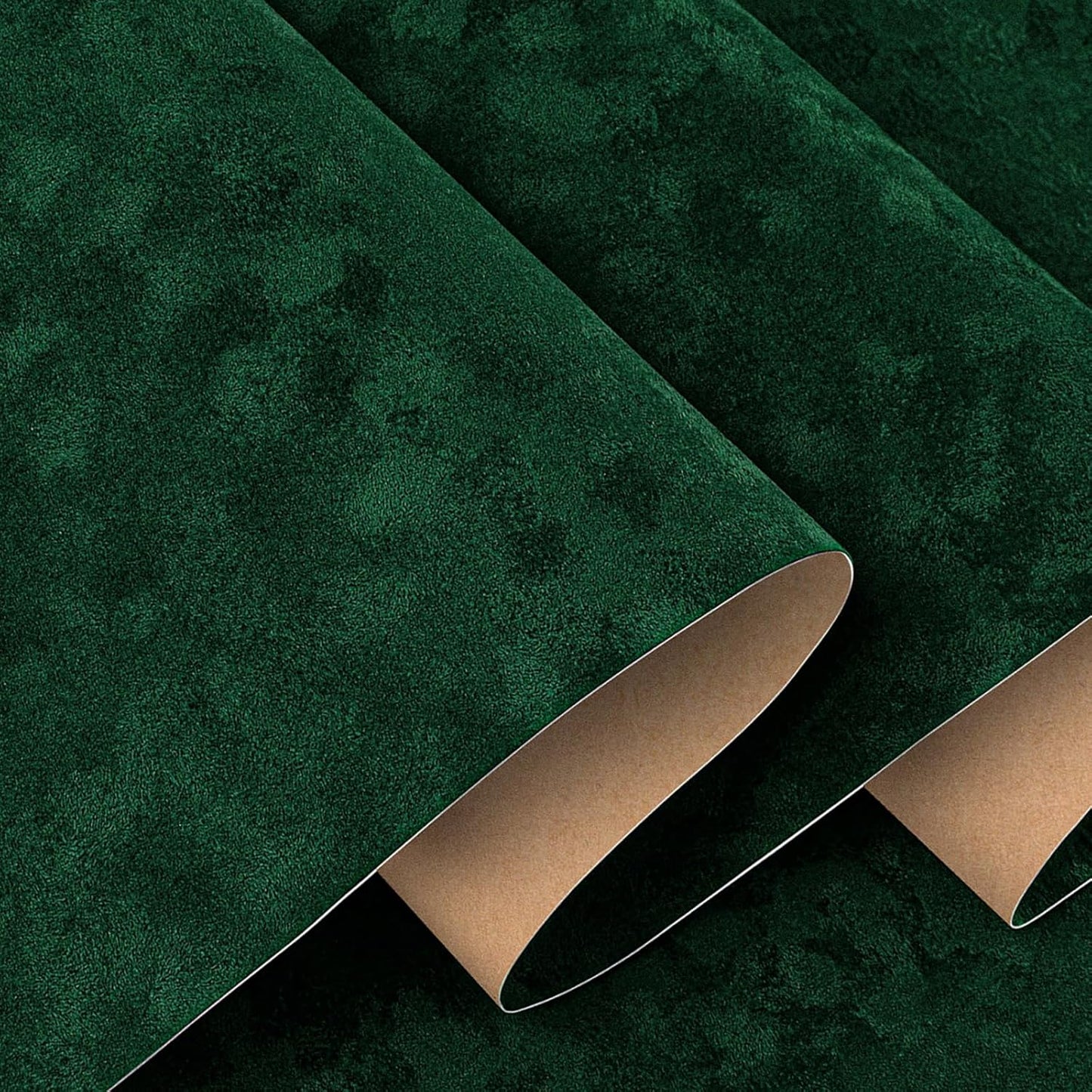 Papel tapiz terciopelo verde esmeralda autoadhesivo extraíble