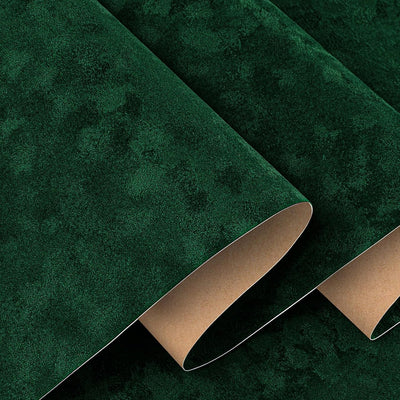 Papel tapiz terciopelo verde esmeralda autoadhesivo extraíble