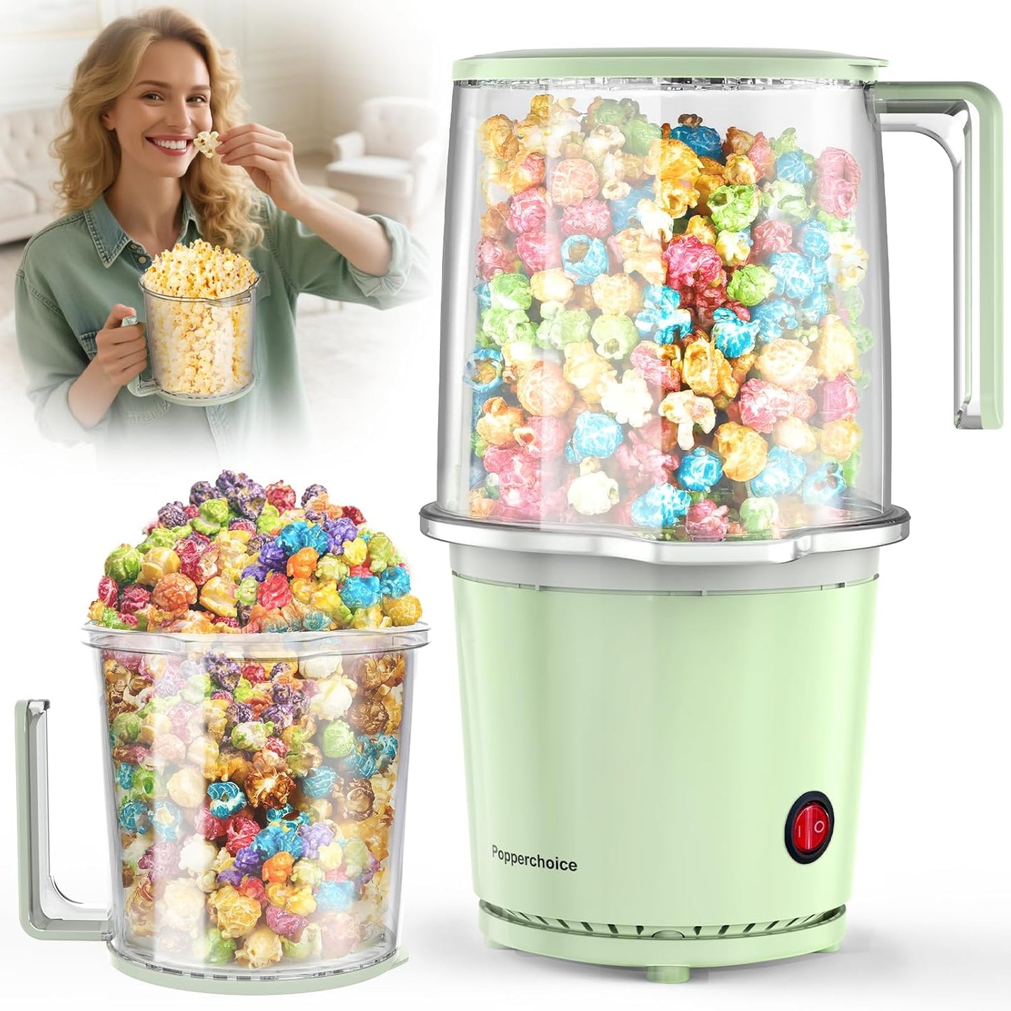 Máquina de palomitas de maíz sin aceite rápido 2 minutos