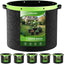 6 Pzas Bolsas Cultivo 14.11oz Negro 10 Galones