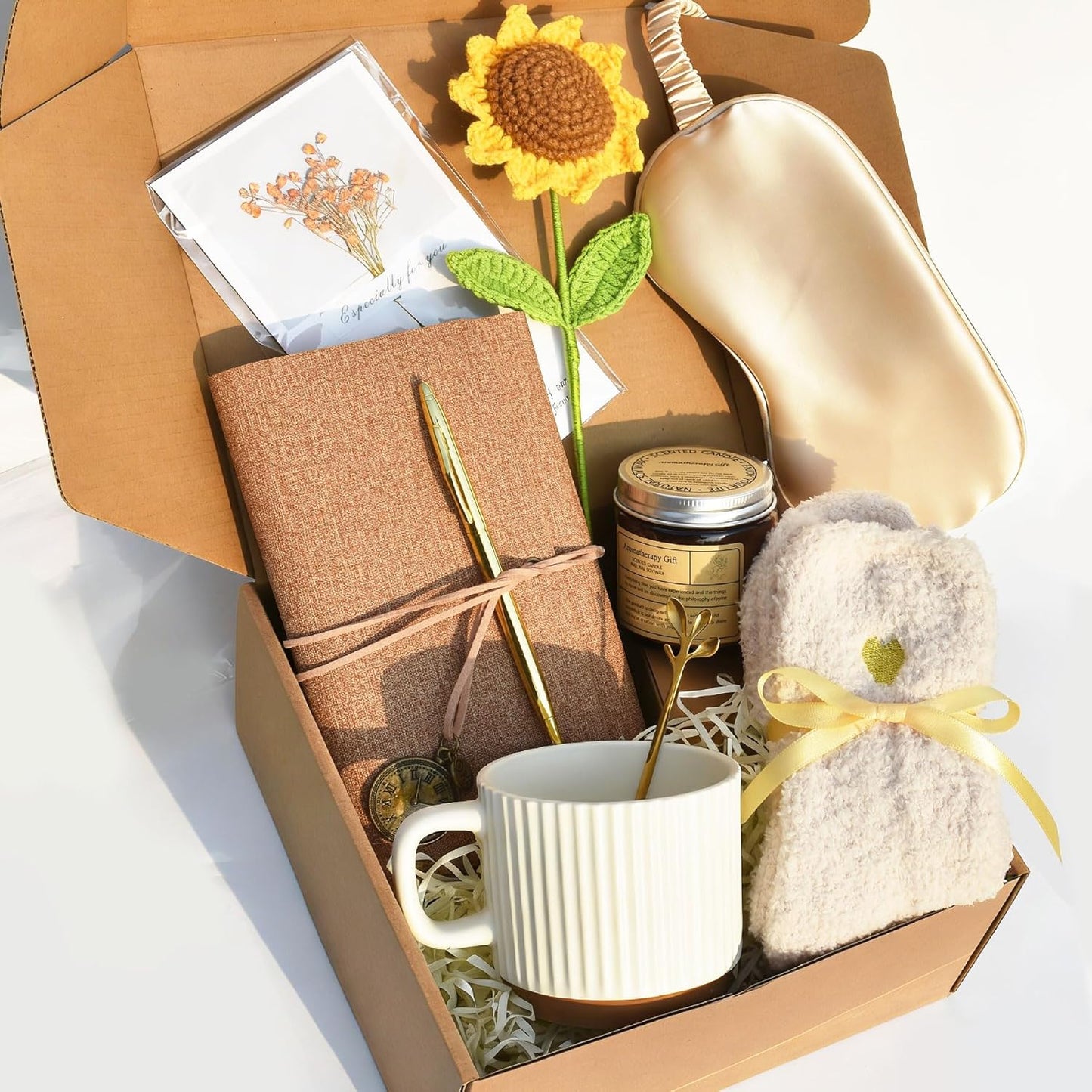 Cesta de regalo para mujeres, profesores y empleados con regalos de cuidado personal