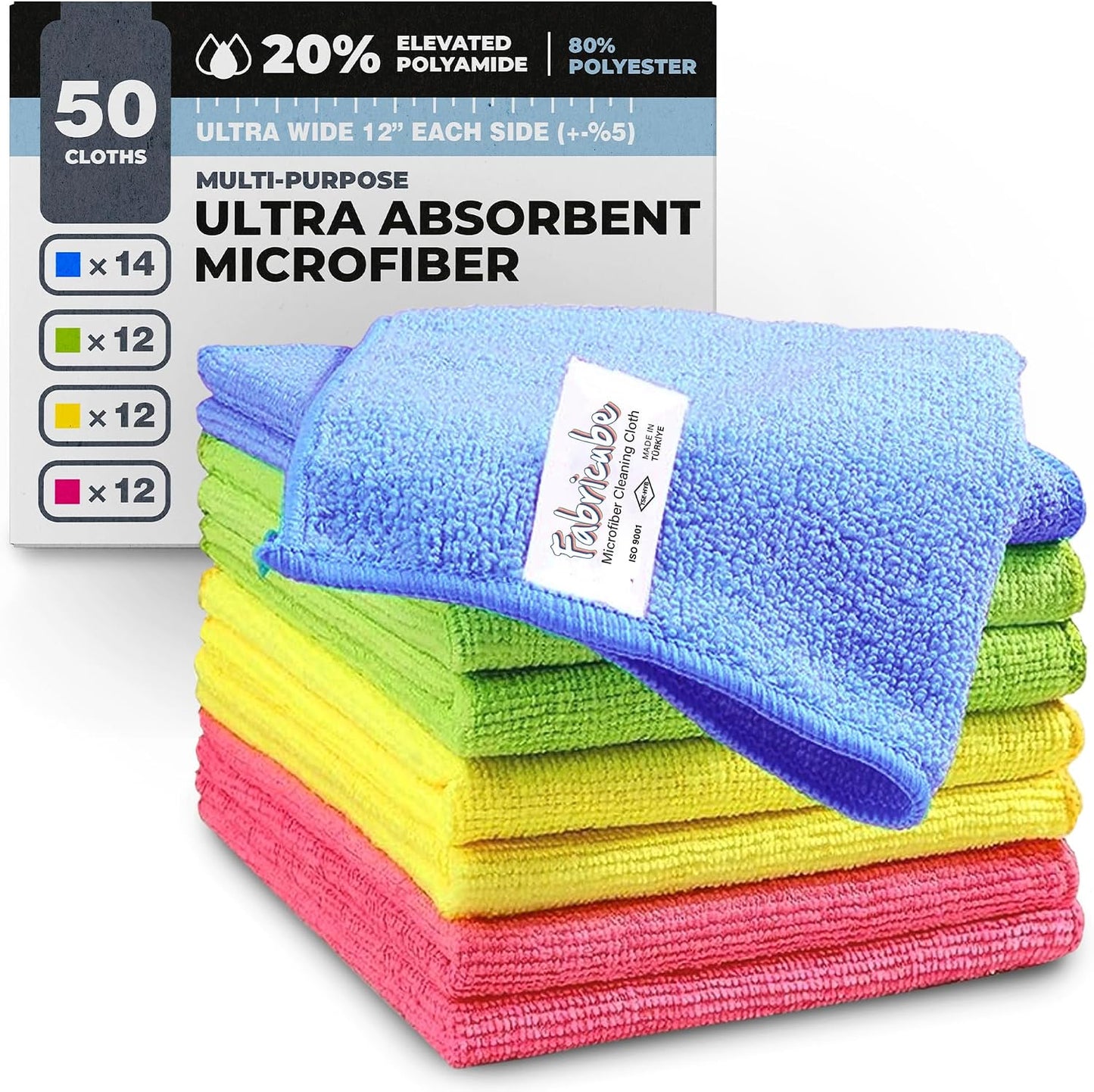 Paño microfibra turca 4 colores para cocina y hogar
