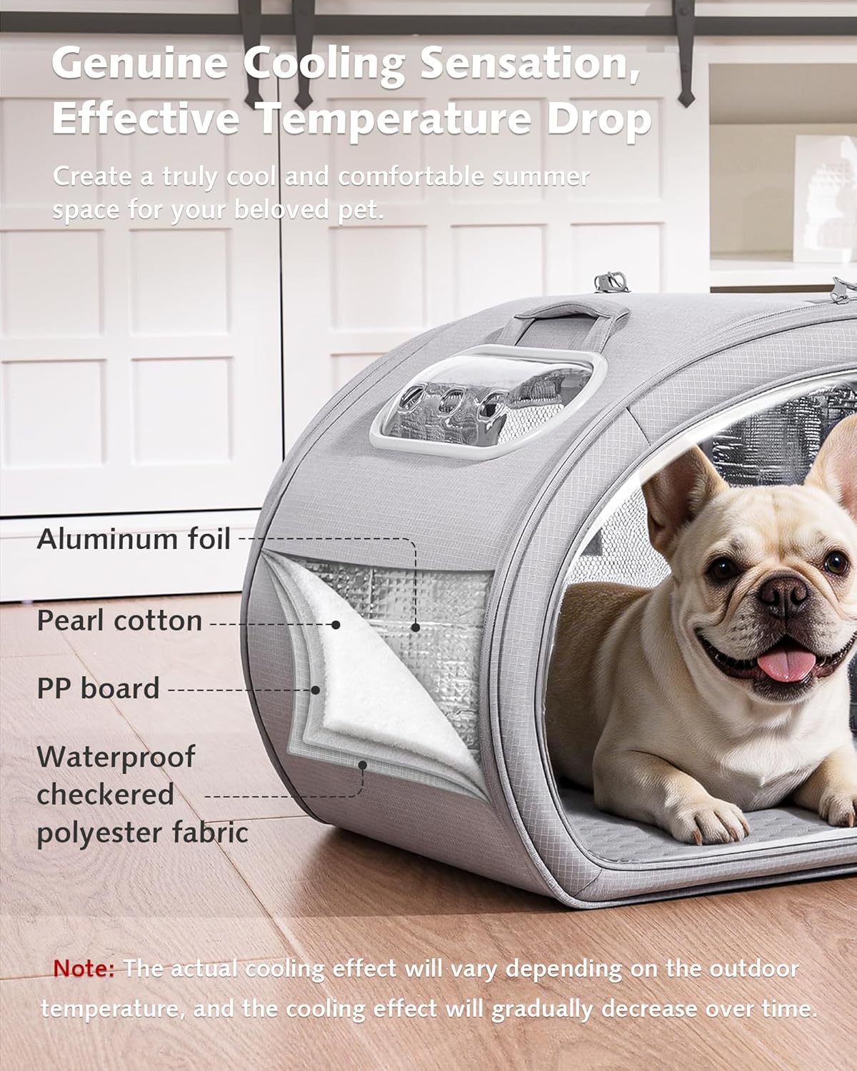 Casa refrigeración para gatos y perros pequeños 6 bolsas hielo