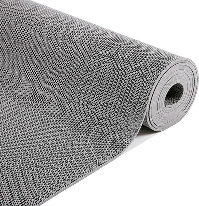 Tapete drenaje antideslizante PVC gris 3x8pulg