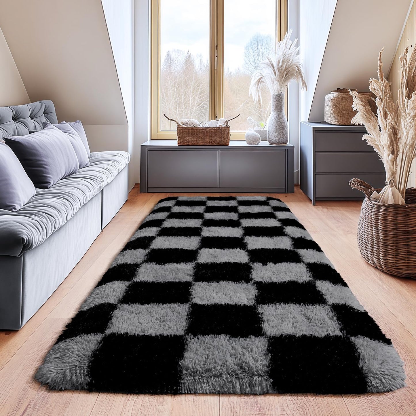 Alfombras suaves antideslizantes sala de estar 2x6ft