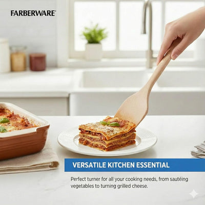 Espátula giratoria de madera Farberware para cocina antiadherente