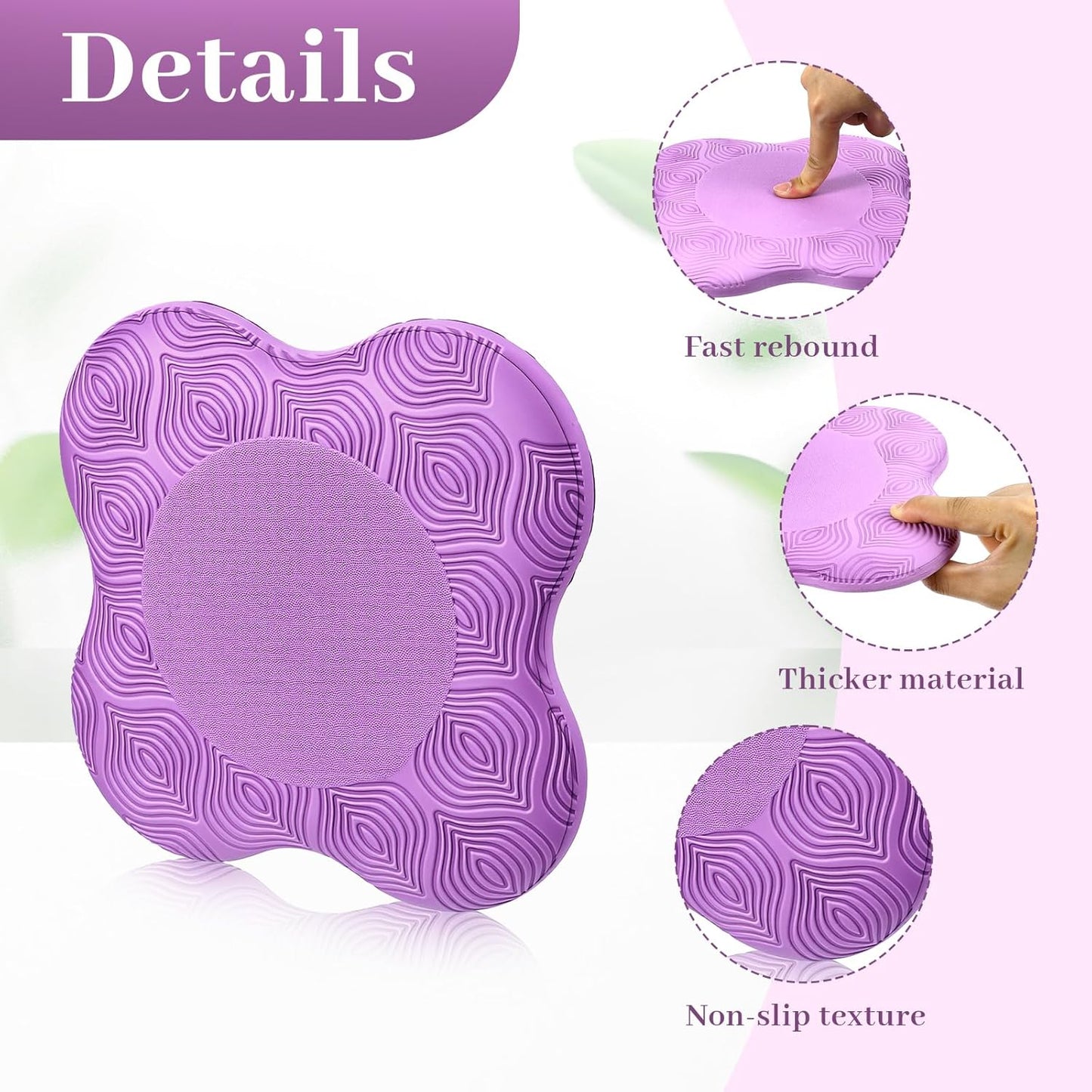 2 Pzas Rodilleras Yoga Almohadillas Extra Gruesas