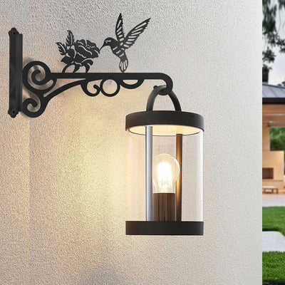 2 Colgadores plantas 10pulg soporte metálico patrón colibrí