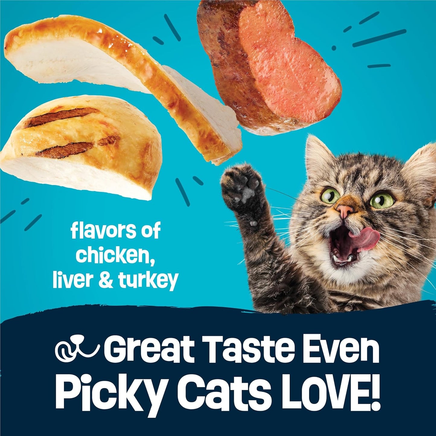 Alimento seco para gatos con pollo hígado pavo 3lb