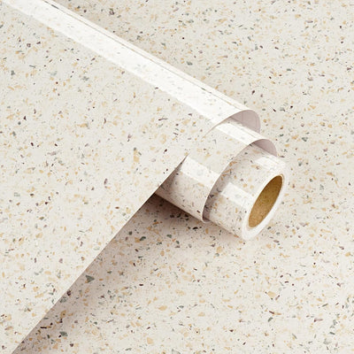 Papel tapiz granito beige brillante autoadhesivo