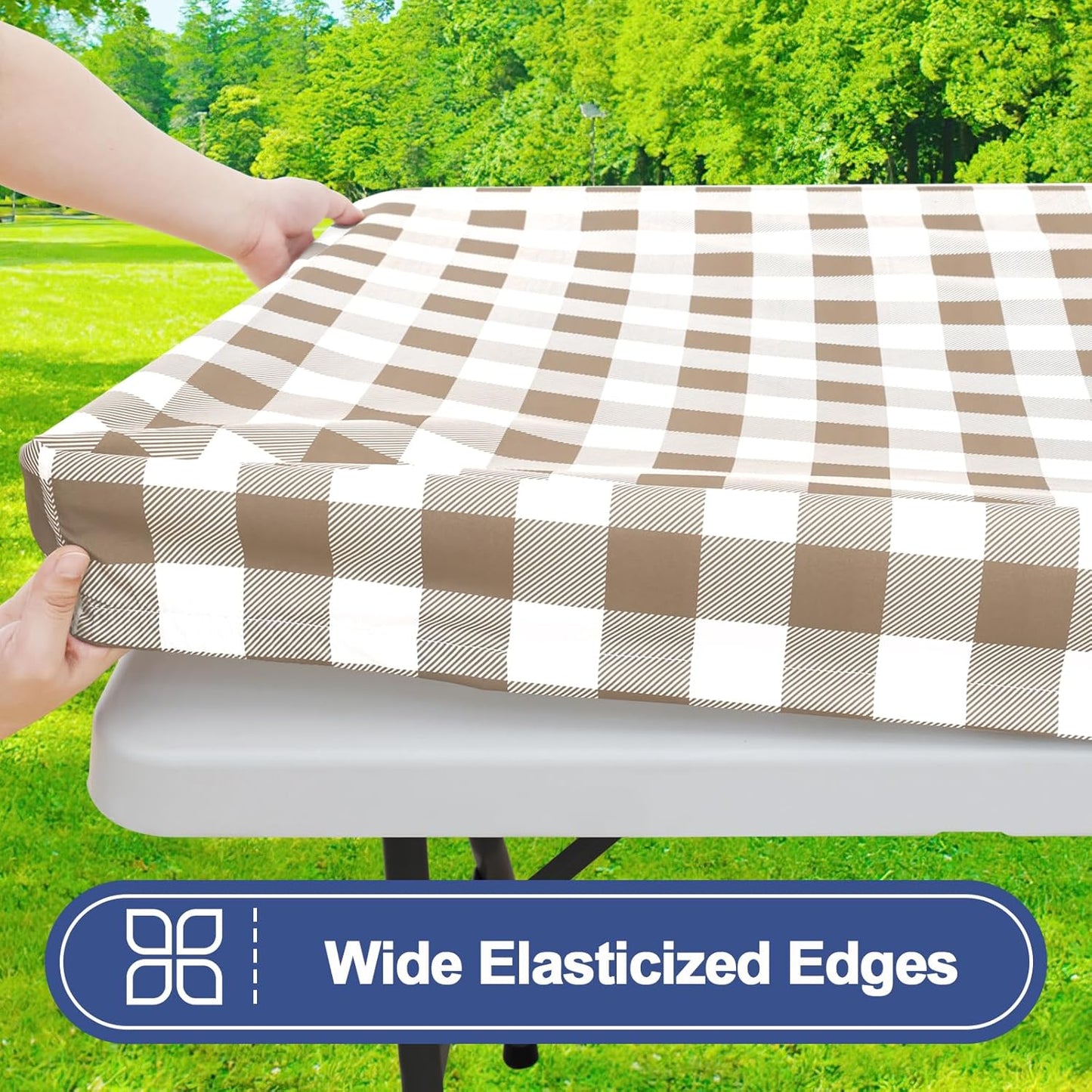 6 Pzas Manta Mesa Rectangular 30x72pulg Impermeable Poliéster