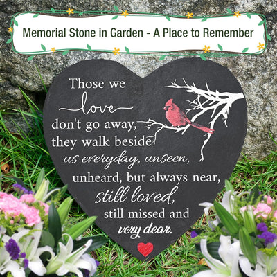 Piedra conmemorativa jardín para seres queridos