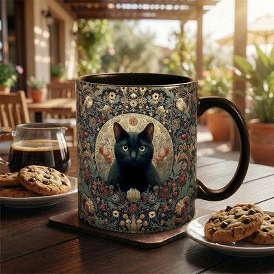 Taza de café con diseño de gatos, regalo para amantes de los gatos