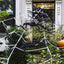 Araña peluda triángulo decoración Halloween patio