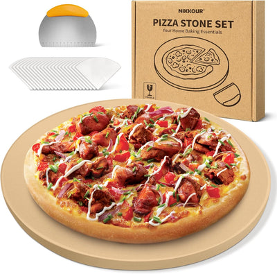 Piedra pizza 16pulg cordierita horno con cortador acero inox