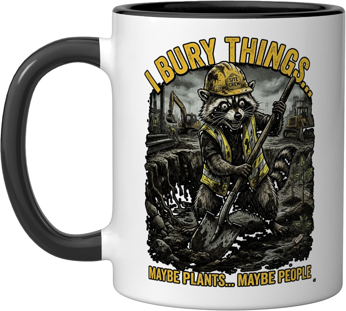 Taza Cerámica Ratoncito Obra Negra/Blanca