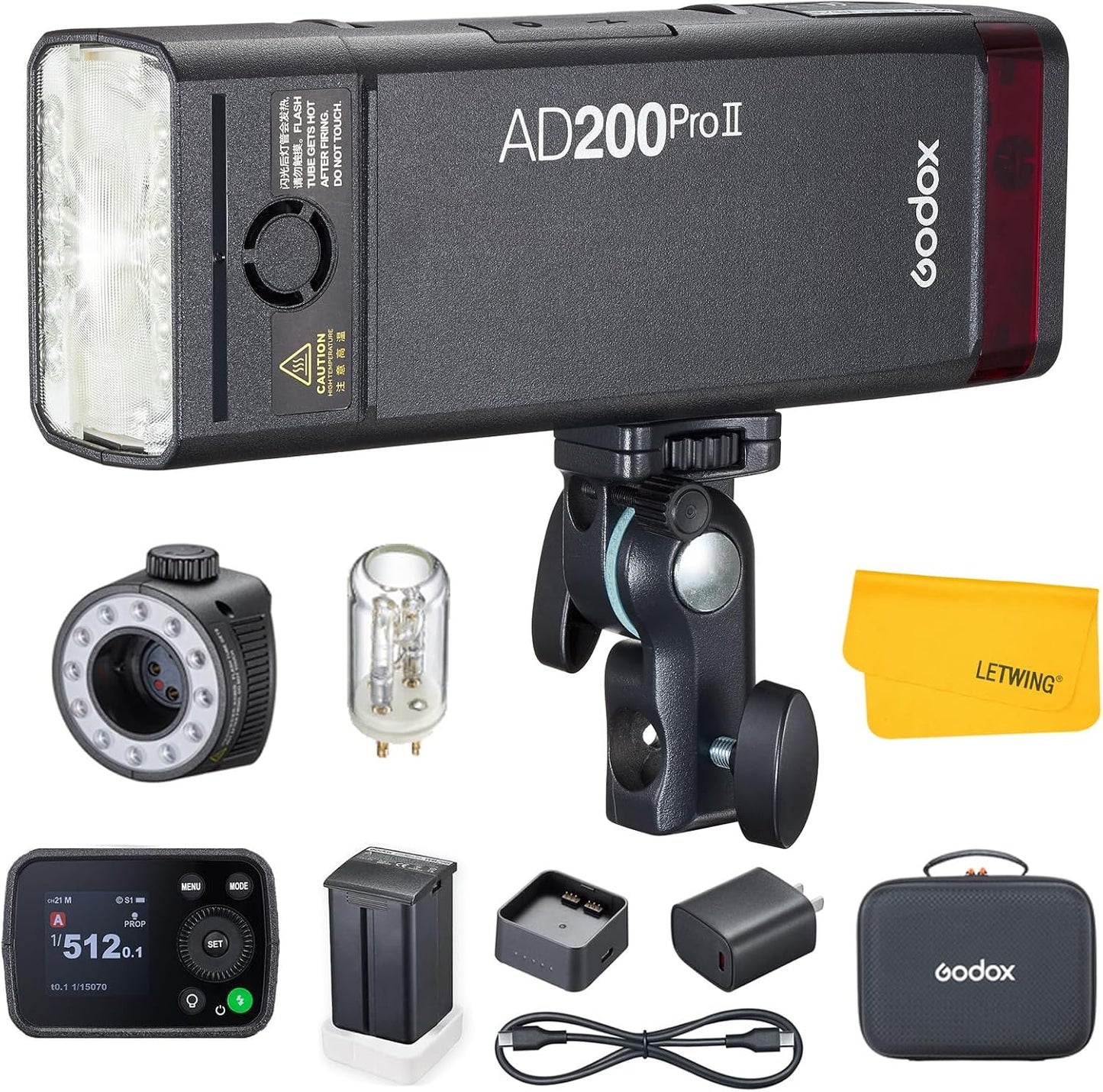 Flash estroboscópico AD200 Pro II 200W HSS para Canon